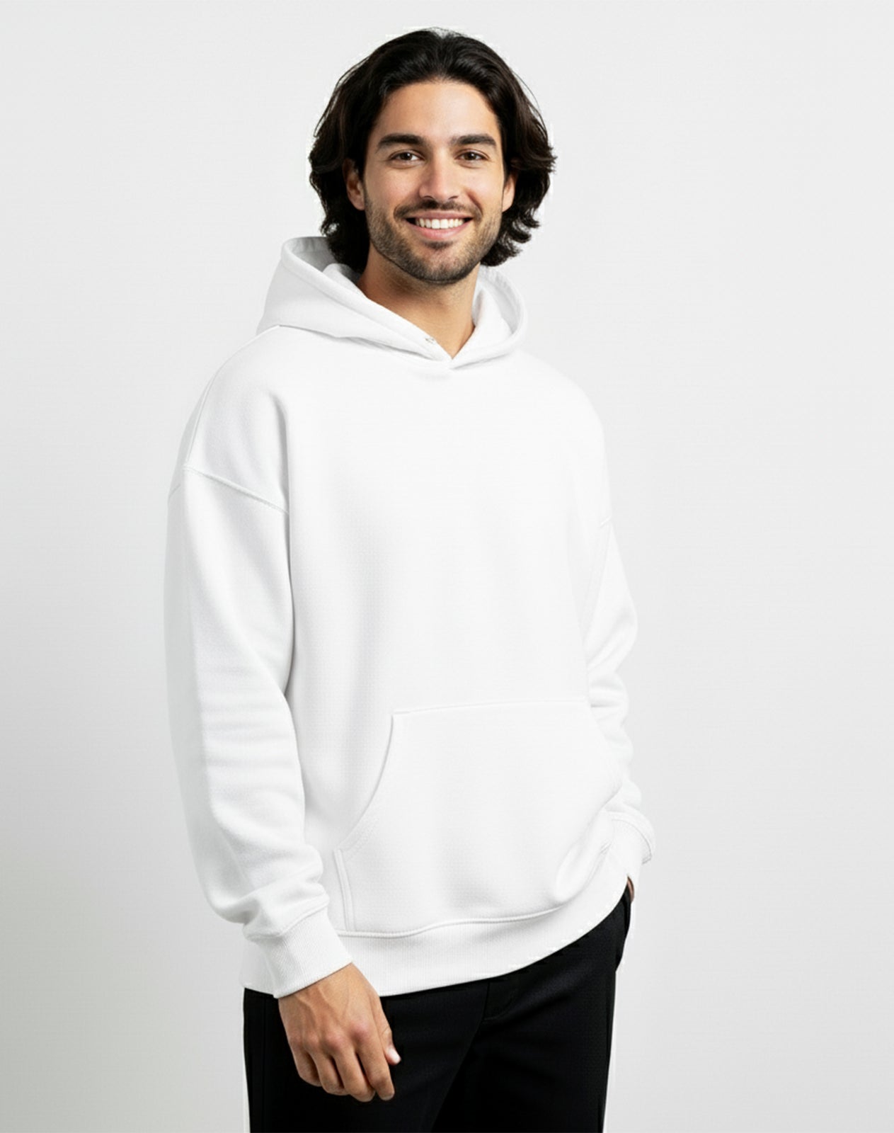 White Oversize Unisex Hoodie