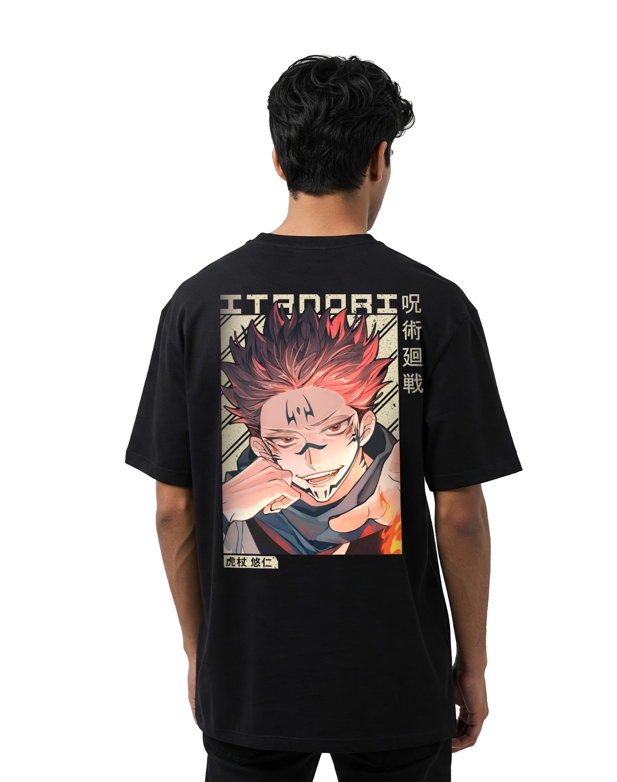 Black Anime 2 Oversize T-shirt