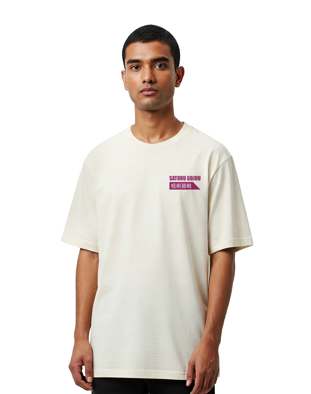 Satoru Gojo - Off White Oversize T-shirt