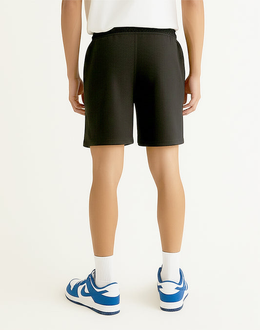 Solid Black Shorts