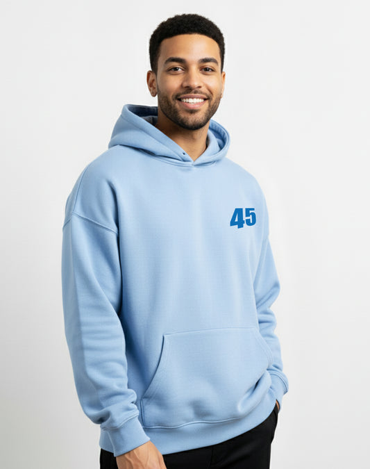 Car Speed Sky Blue Hoodie