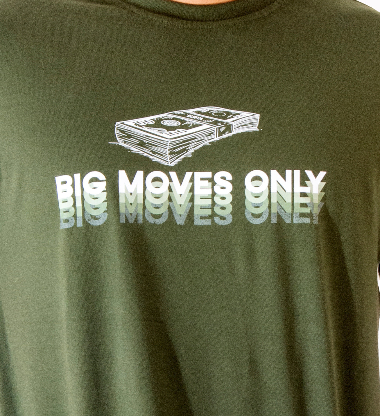 Big Moves - Olive Regular Fit T-shirt