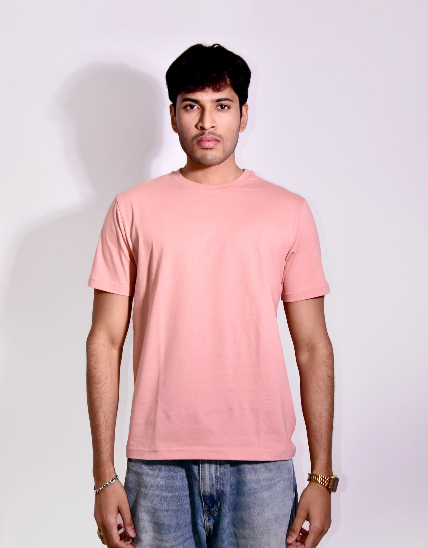 Solid Peach - Regular Fit T-shirt