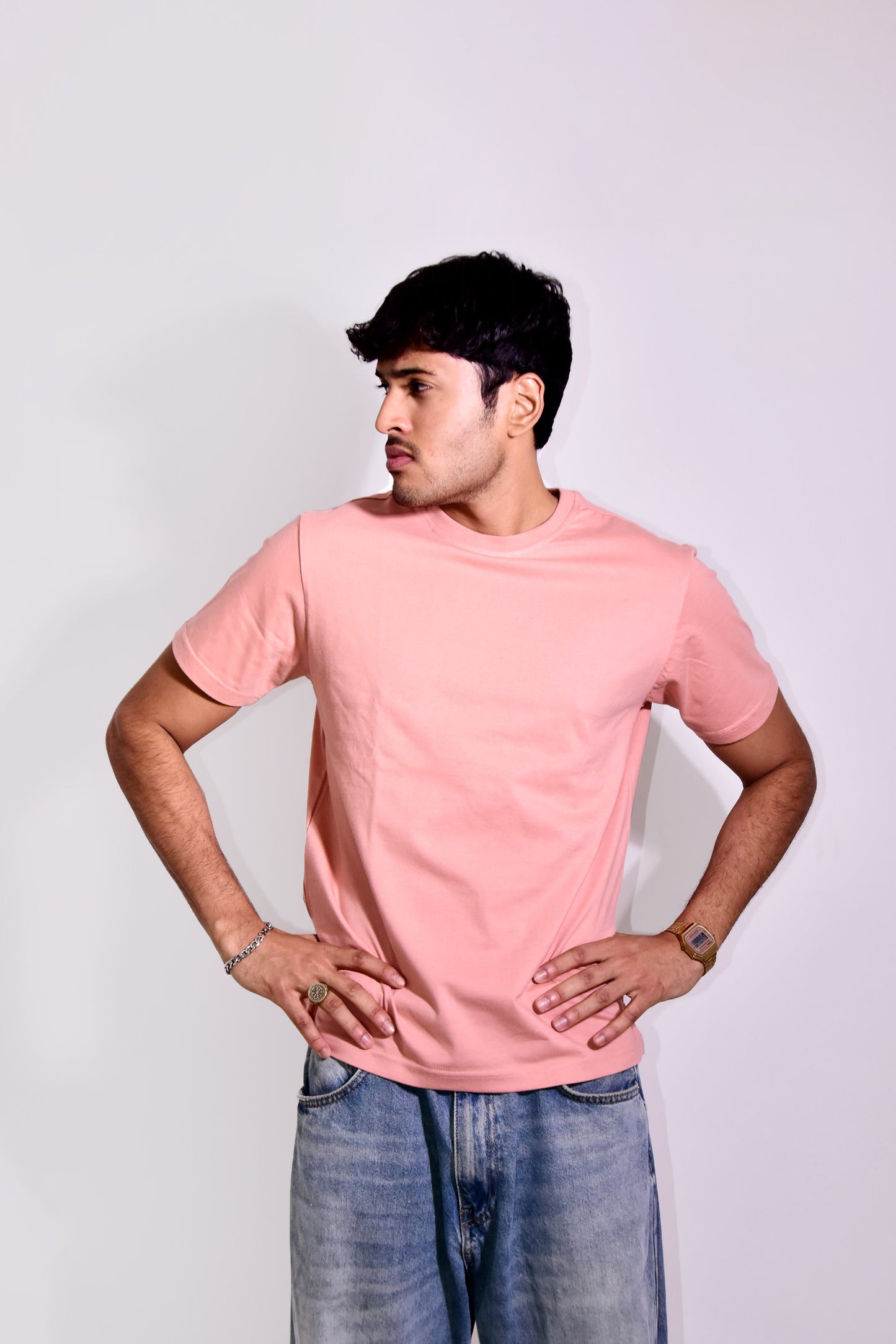 Solid Peach - Regular Fit T-shirt