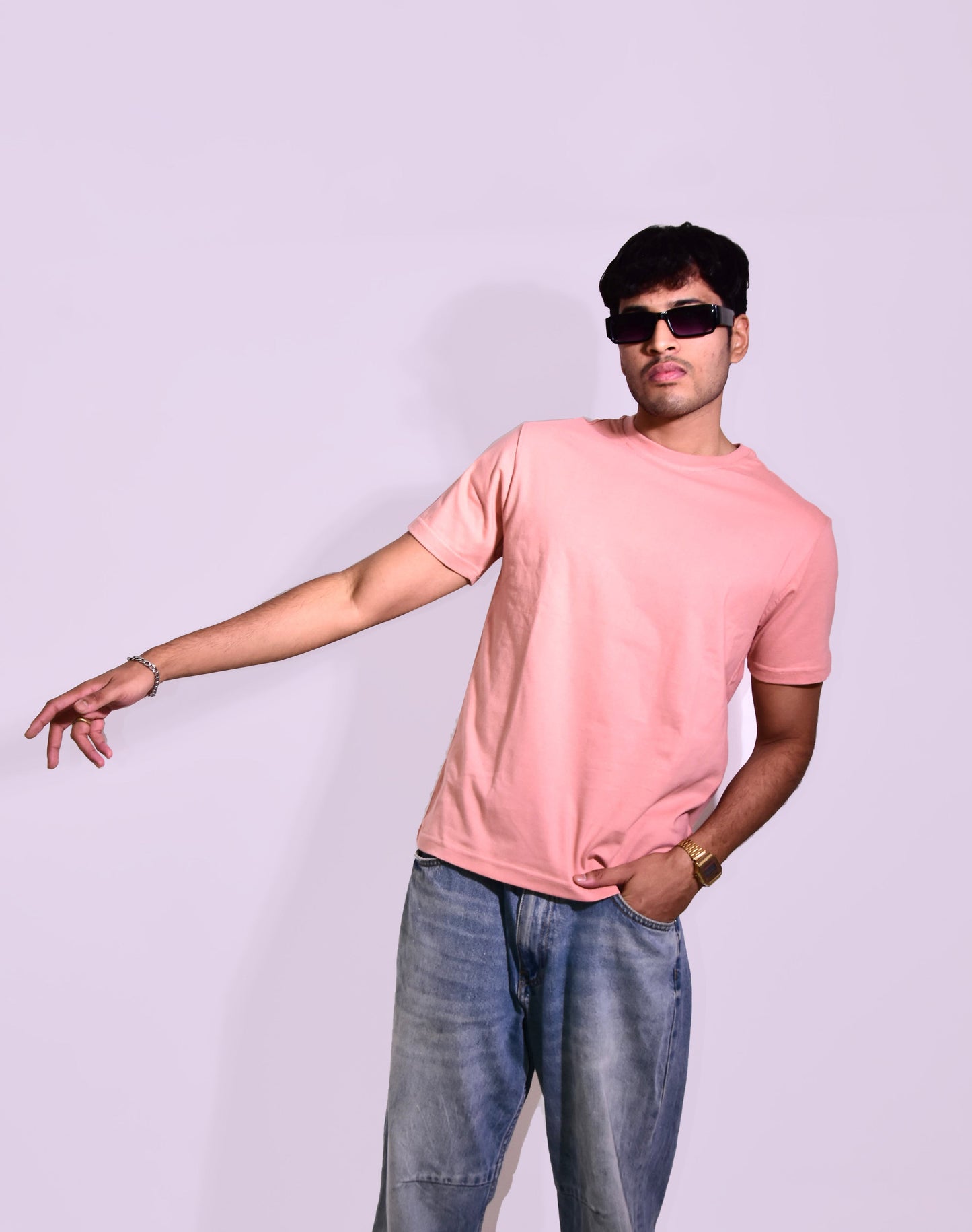 Solid Peach - Regular Fit T-shirt