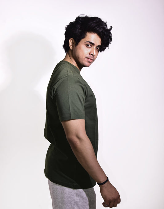 Solid Olive - Regular Fit T-shirt