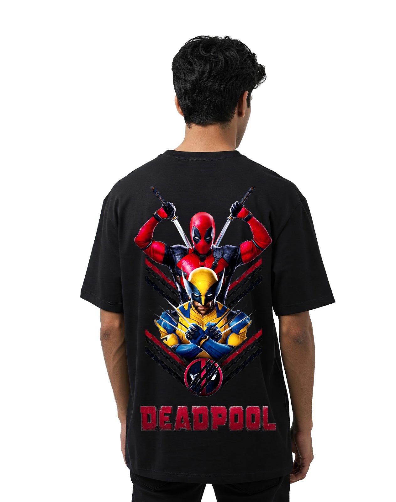 Deadpool X Wolverine - Black Oversize T-shirt