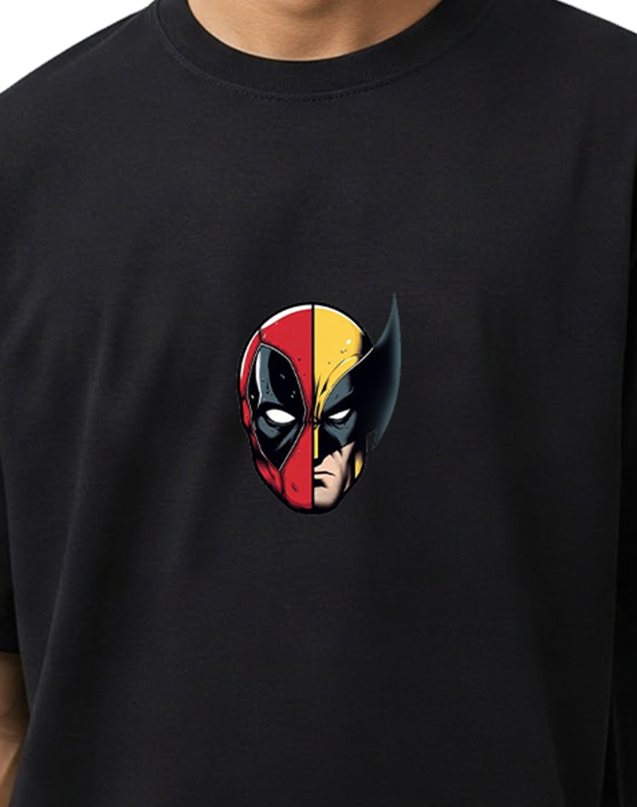 Deadpool X Wolverine - Black Oversize T-shirt