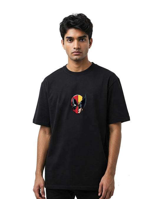 Deadpool X Wolverine - Black Oversize T-shirt