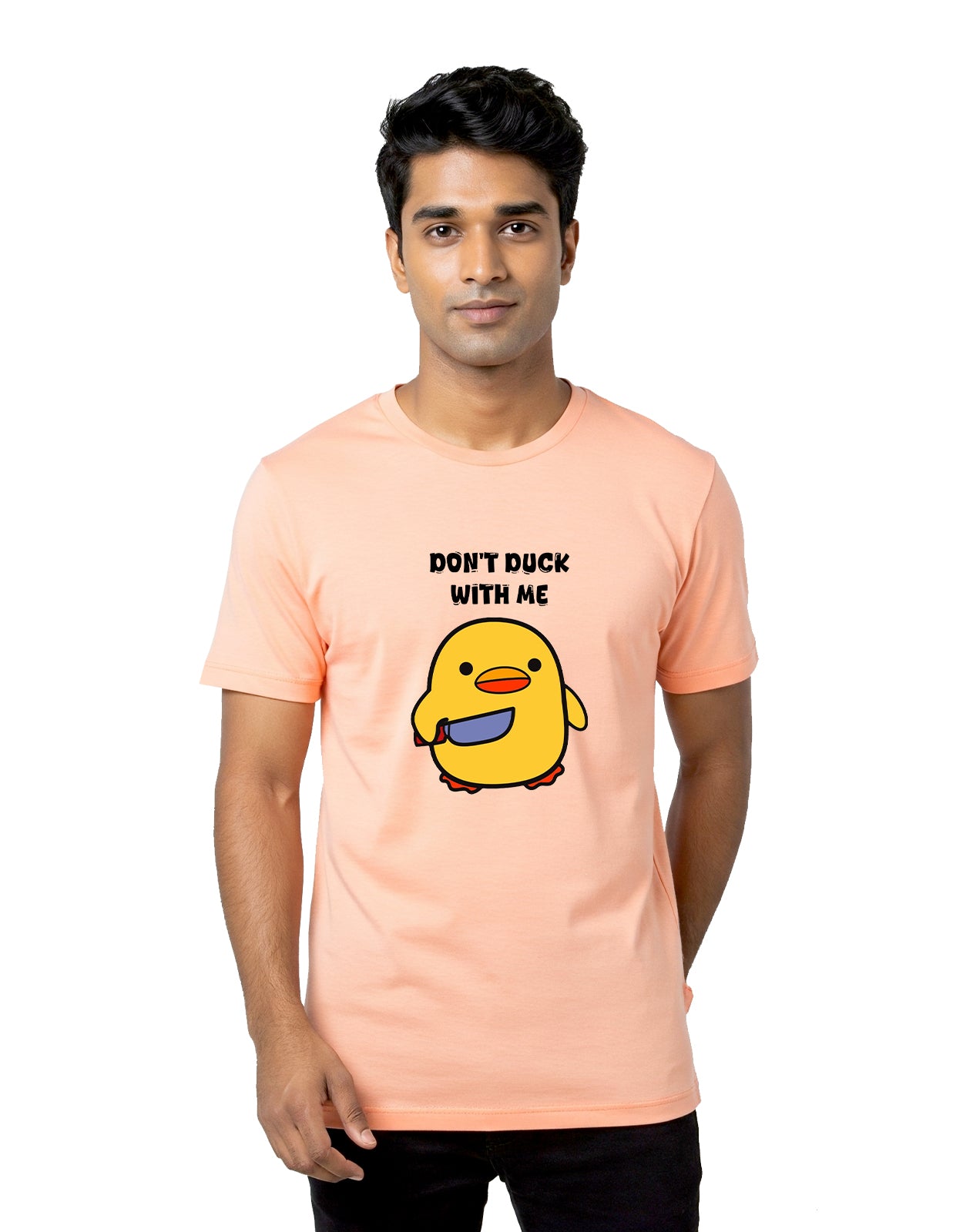 Don't Duck - Peach Regular Fit T-shirt