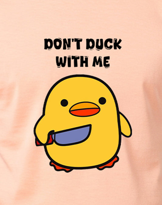 Don't Duck - Peach Regular Fit T-shirt