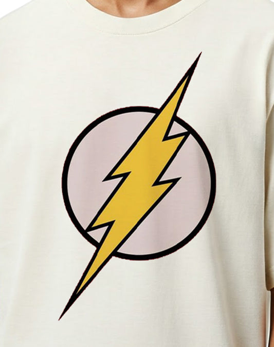 Flash - Off White Oversize T-shirt