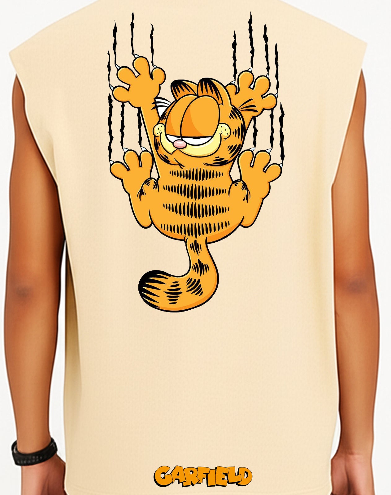 Garfield Off White Oversize Tank Top
