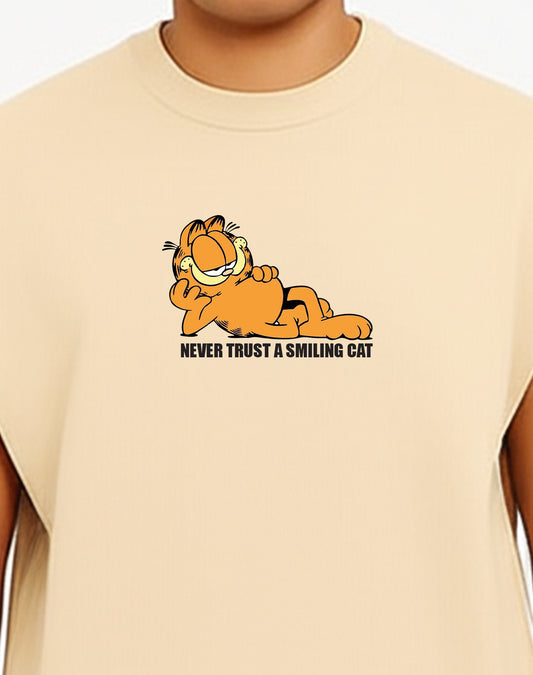 Garfield Off White Oversize Tank Top