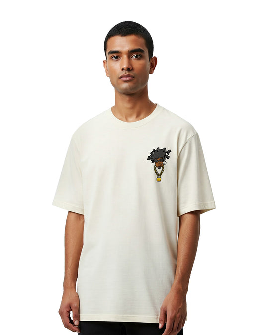 Hiphop Guy - Off White Oversize T-shirt