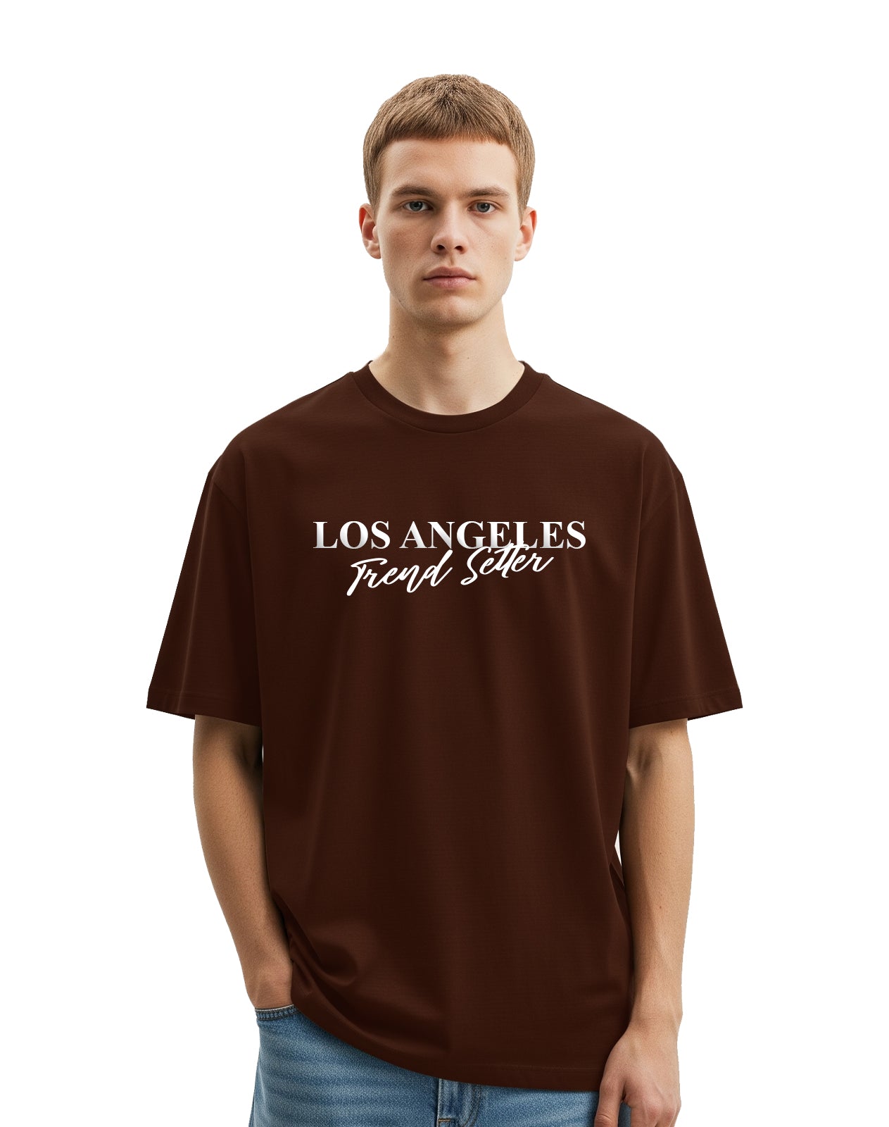 Los Angeles Brown Oversize T-Shirt