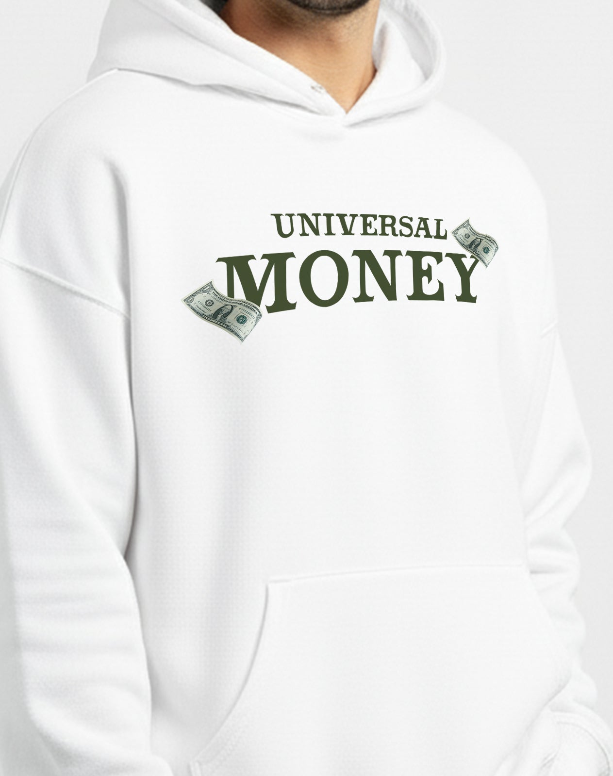 Money White Hoodie
