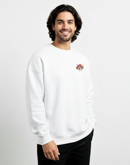 Mushroom White Sweatshirt