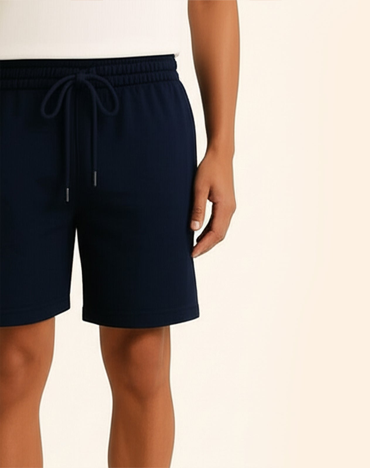 Solid Navy Blue Shorts