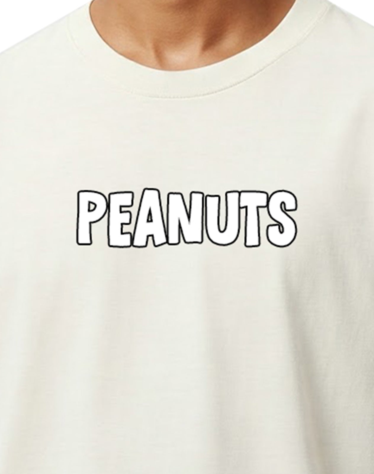 Peanuts - Off White Oversize T-shirt