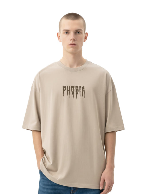 Phobia Beige Oversize T-Shirt