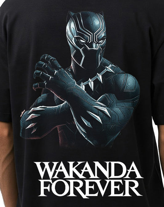 Wakanda Forever - Black Oversize T-shirt