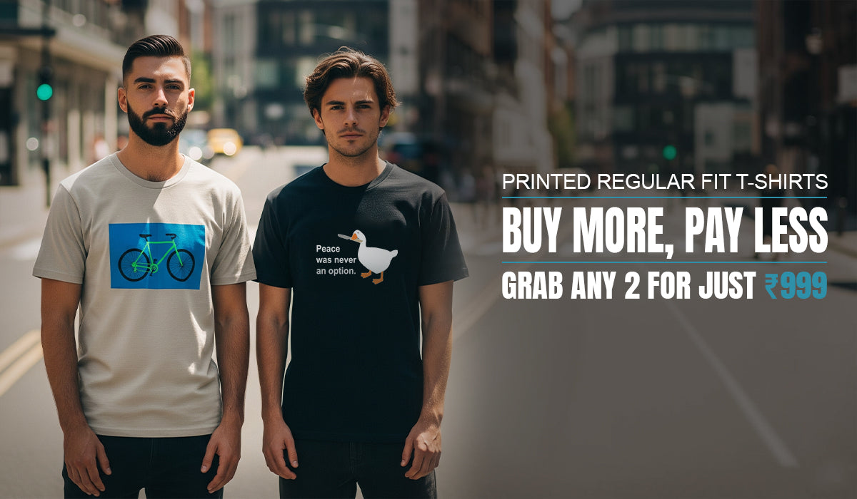 Buy any 2 Regular Fit T-shirt