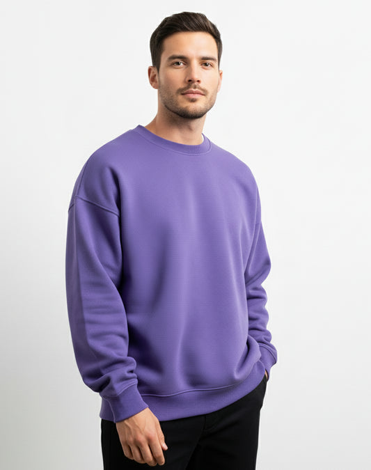 Solid Lavender Unisex Sweatshirt