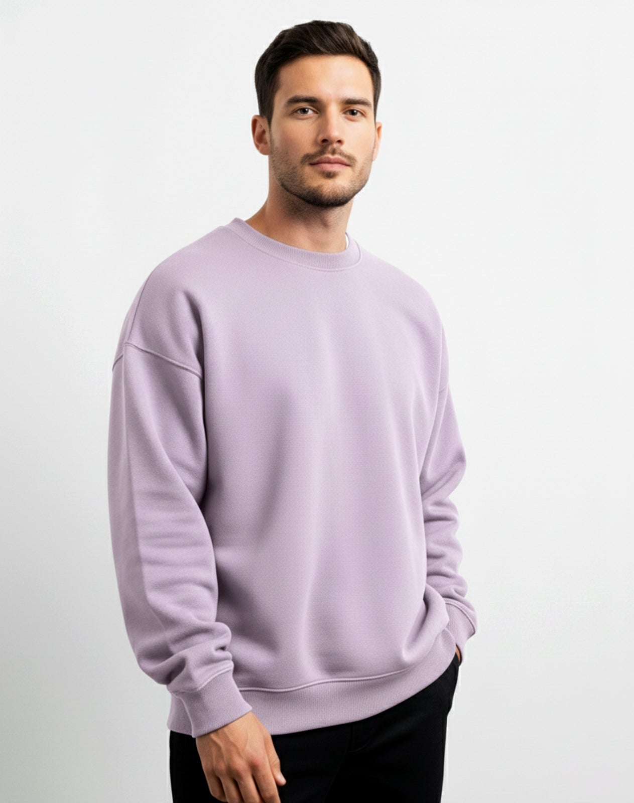 Solid Lavender Unisex Sweatshirt