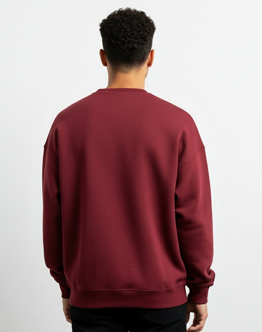 Solid Red Unisex Sweatshirt