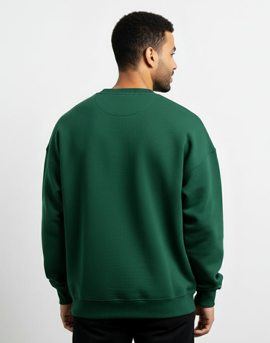 Solid Dark Green Unisex Sweatshirt