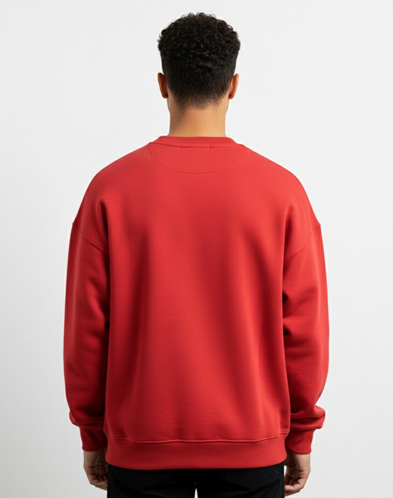 Solid Red Unisex Sweatshirt