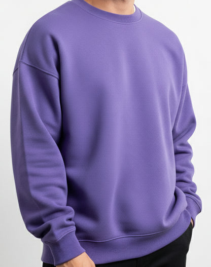 Solid Lavender Unisex Sweatshirt