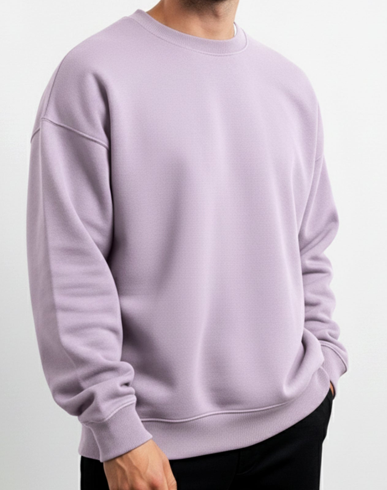 Solid Lavender Unisex Sweatshirt