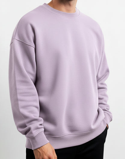 Solid Lavender Unisex Sweatshirt