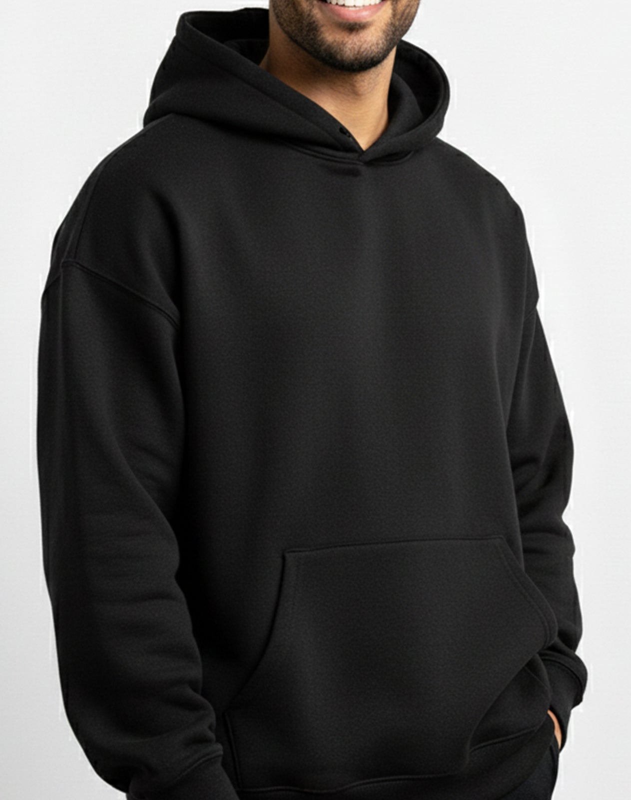 Black Oversize Unisex Hoodie