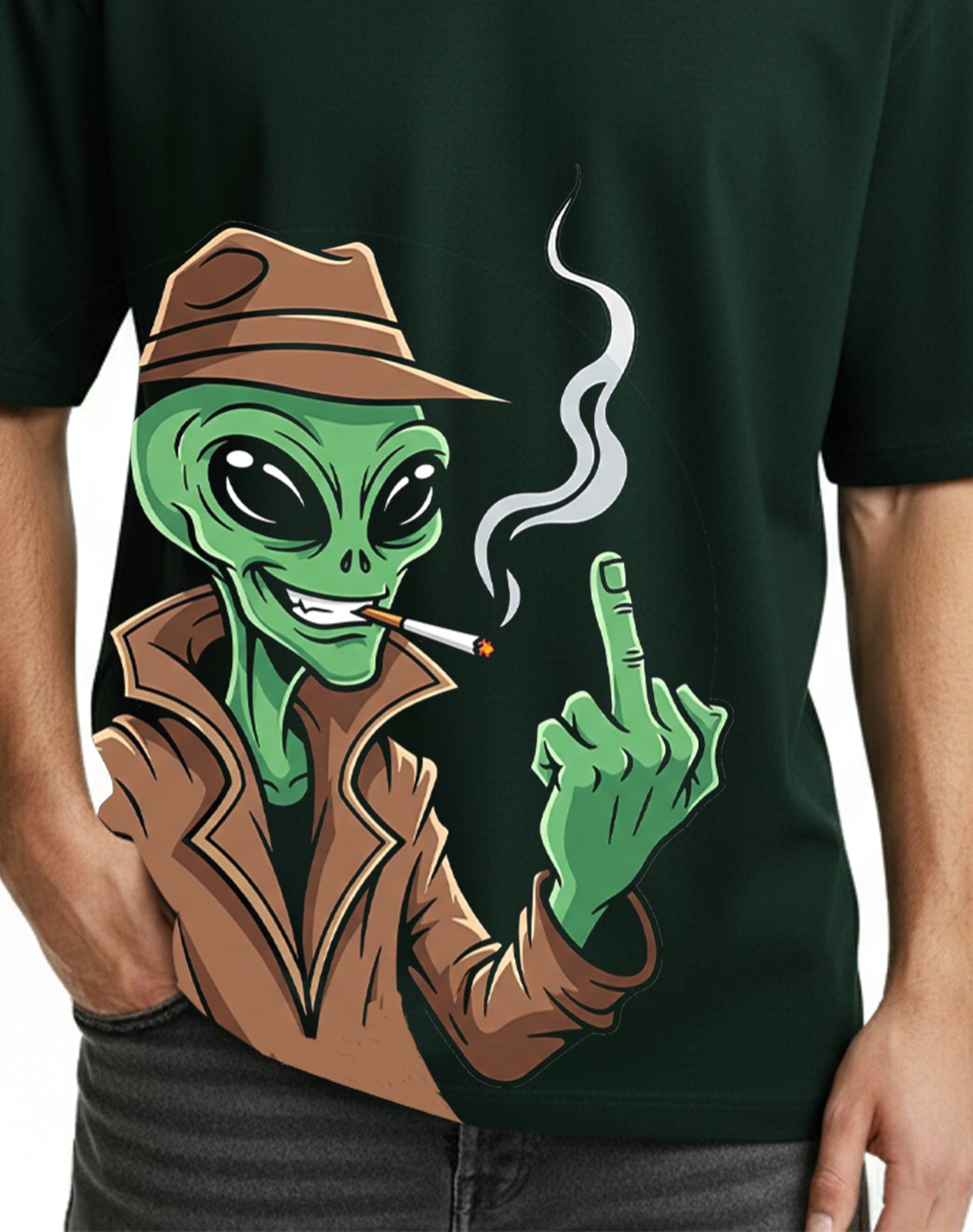 Alien Green Oversize T-Shirt