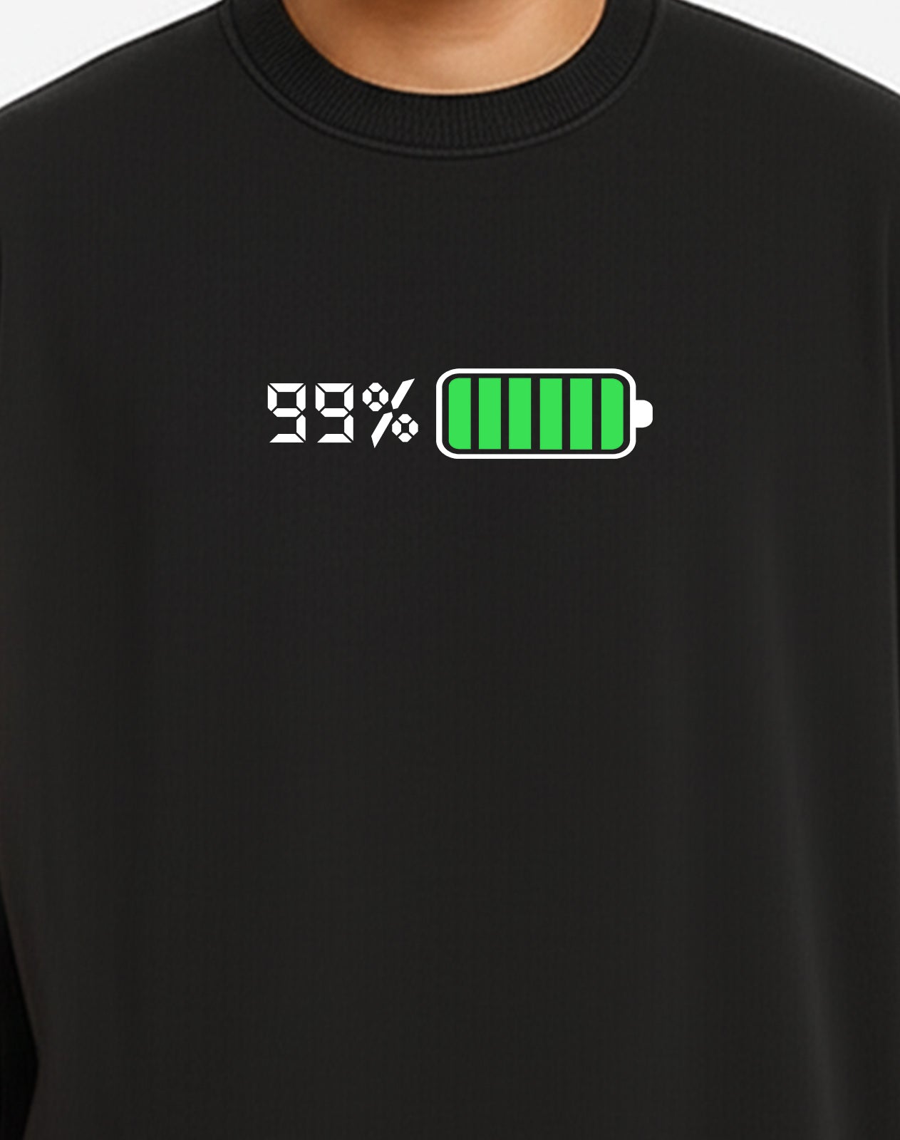 Battery Black Oversize Tank Top