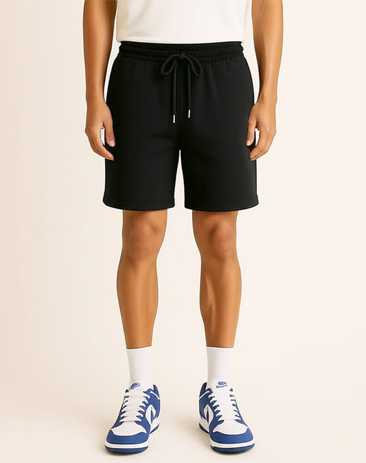 Solid Black Shorts