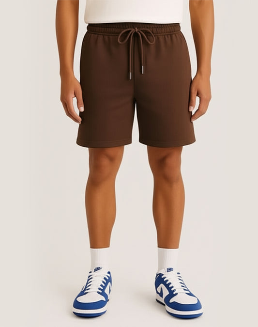 Solid Brown Shorts