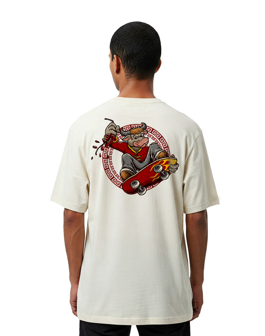 Bull White Oversize T-shirt