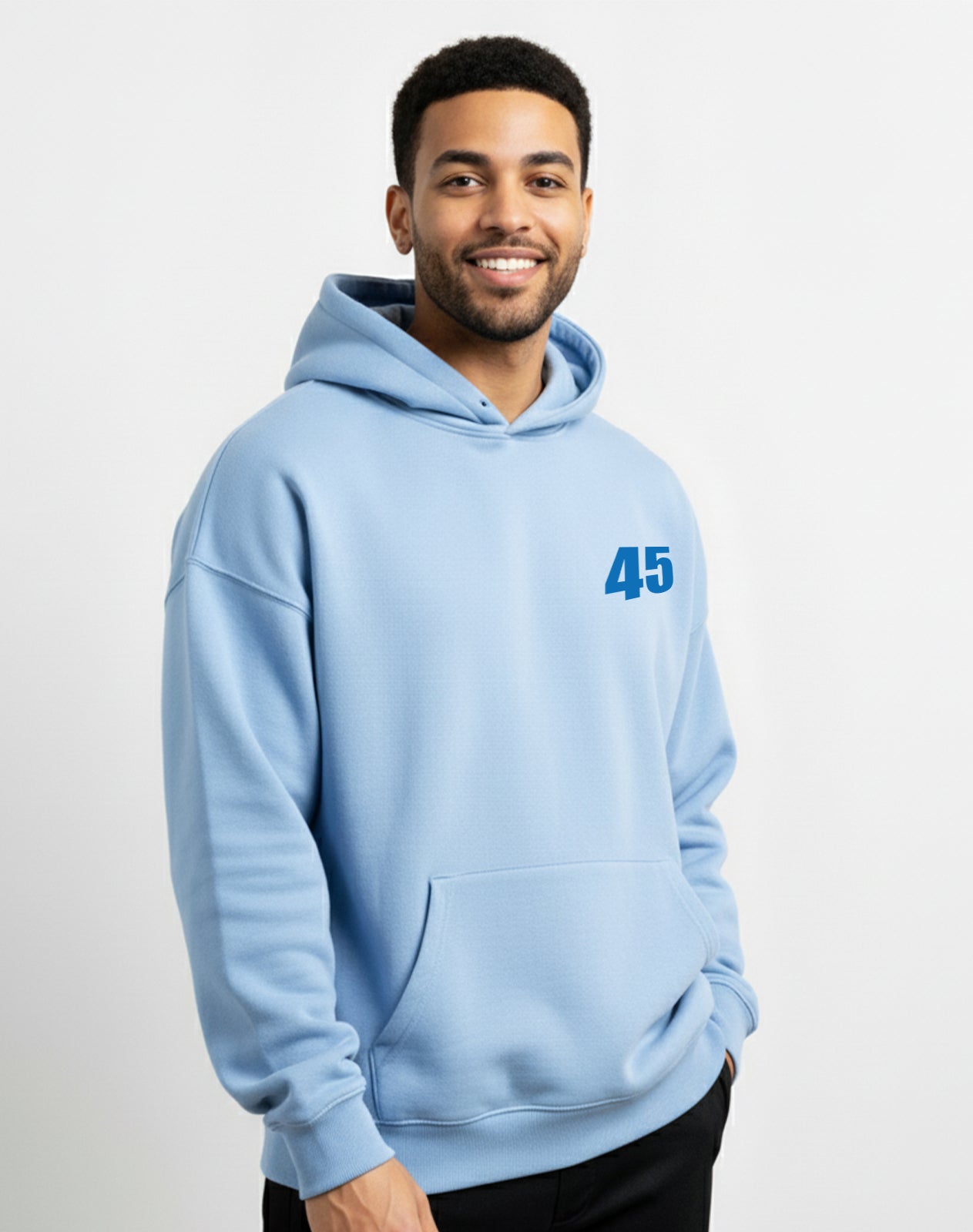 Car Speed Sky Blue Hoodie