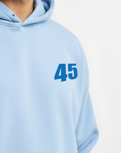 Car Speed Sky Blue Hoodie