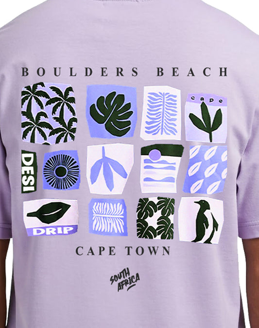 Cape Town Purple Oversize T-shirt
