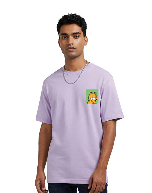 Cat Monday Purple Oversize T-shirt