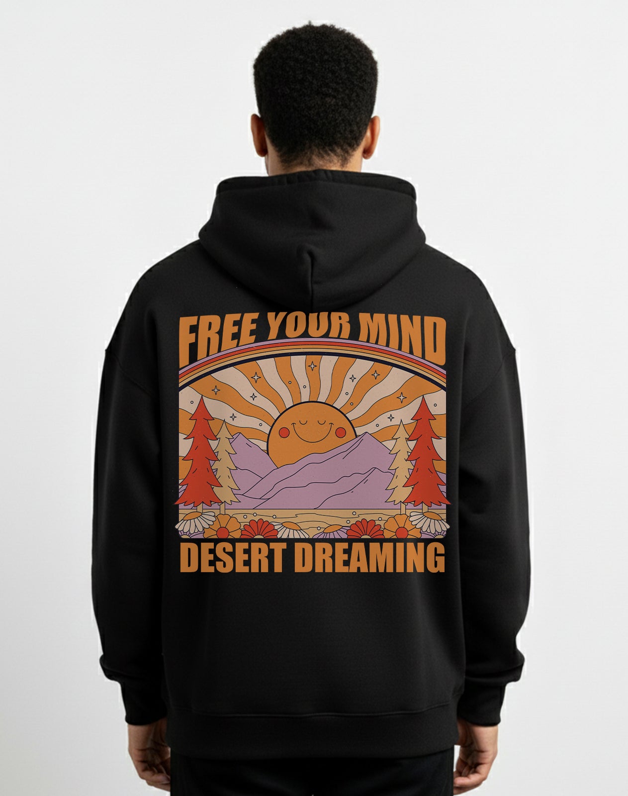 Desert Dreaming Black Hoodie