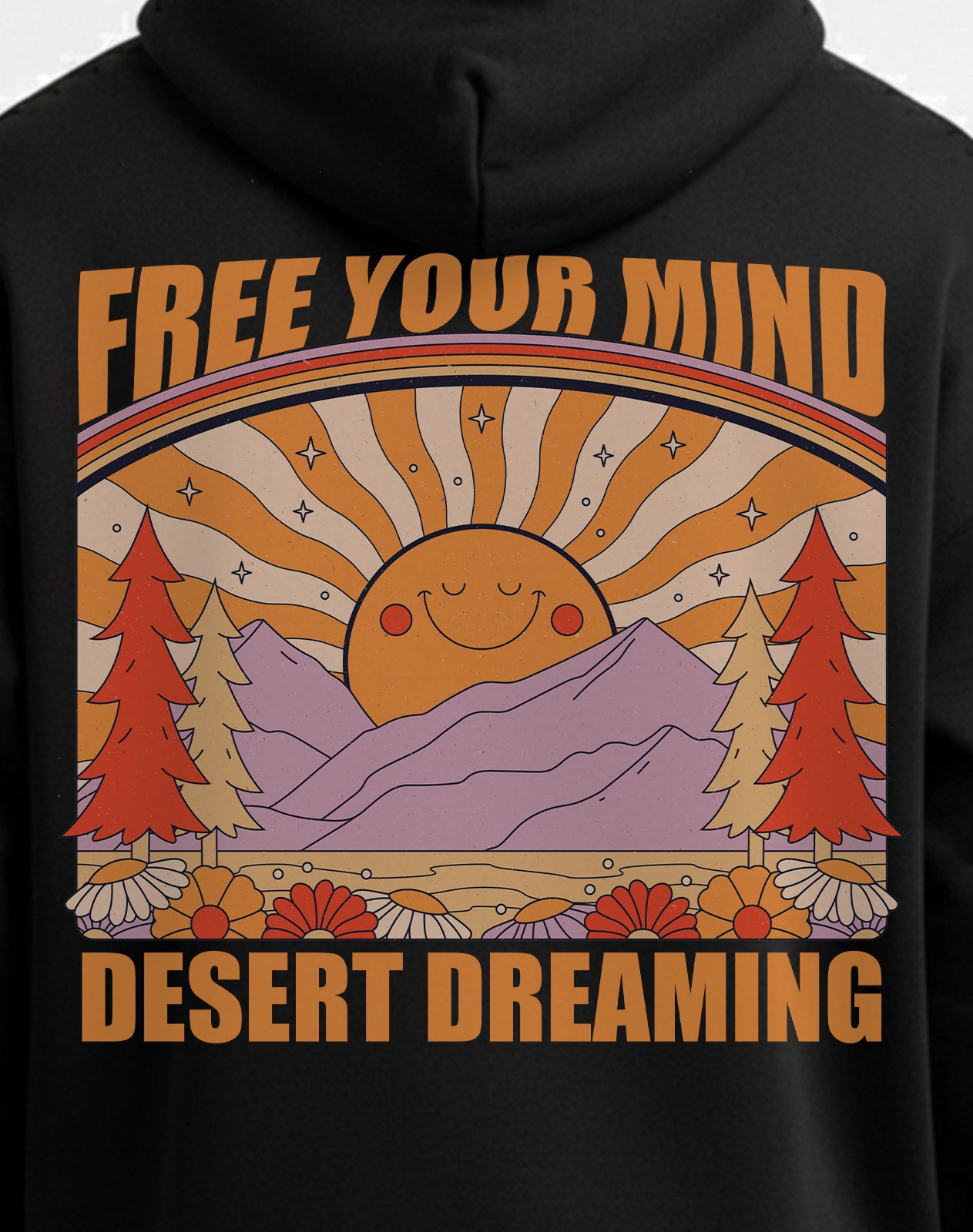 Desert Dreaming Black Hoodie