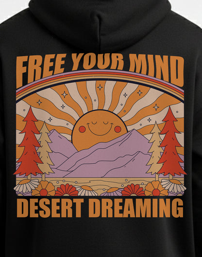 Desert Dreaming Black Hoodie