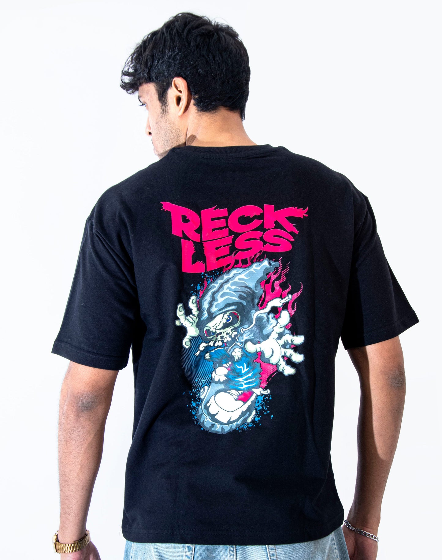 Reckless - Black Oversize T-shirt