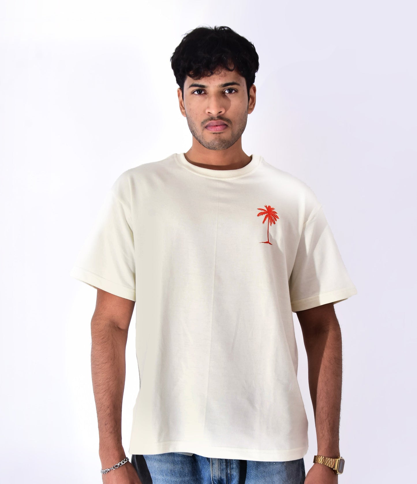 Paradise - Off White Oversize T-shirt